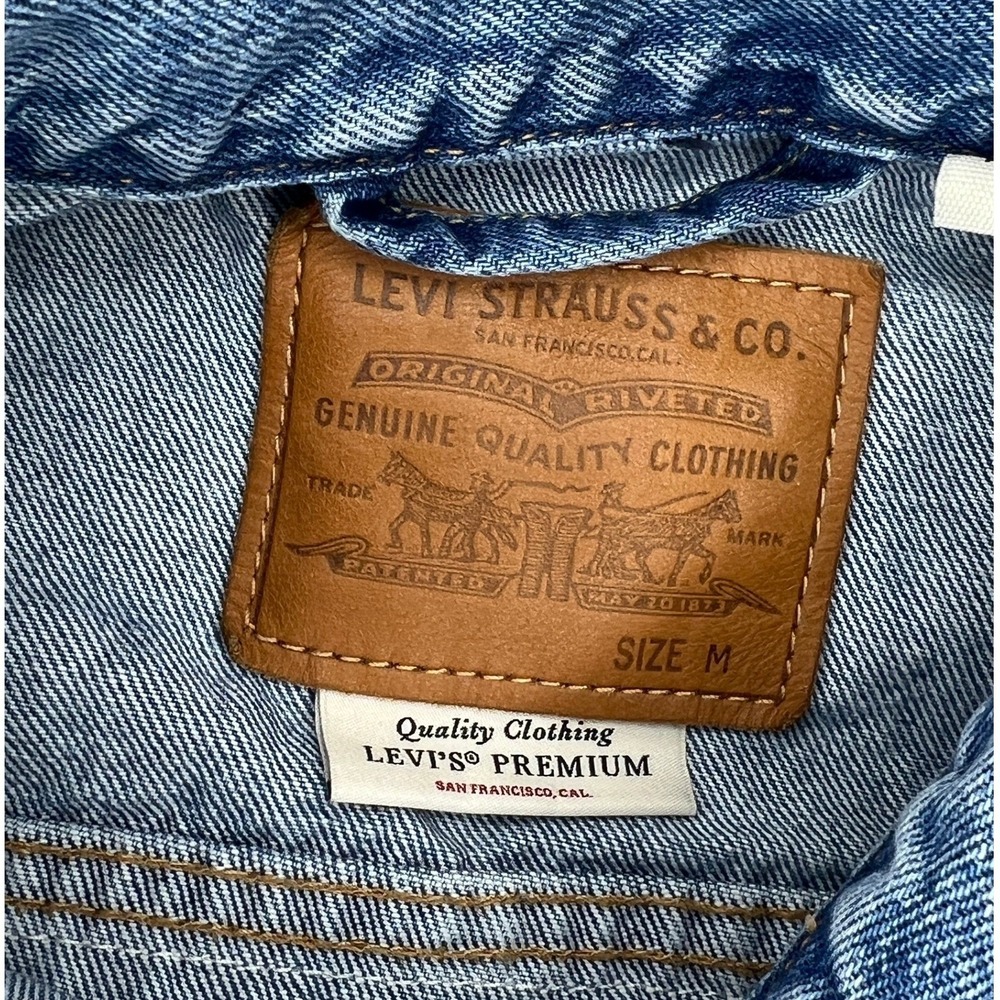 Levi's Premium Custom Tie Dye Denim Trucker Type III Jacket Men's M - Picture 3 of 8